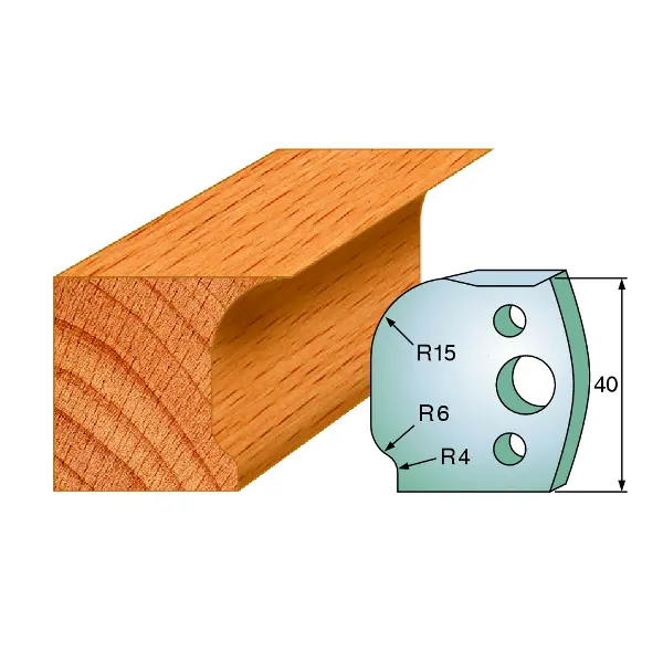 Standard Profilskjær Nr.047 2Stk. Kniver 40x4 mm SP 