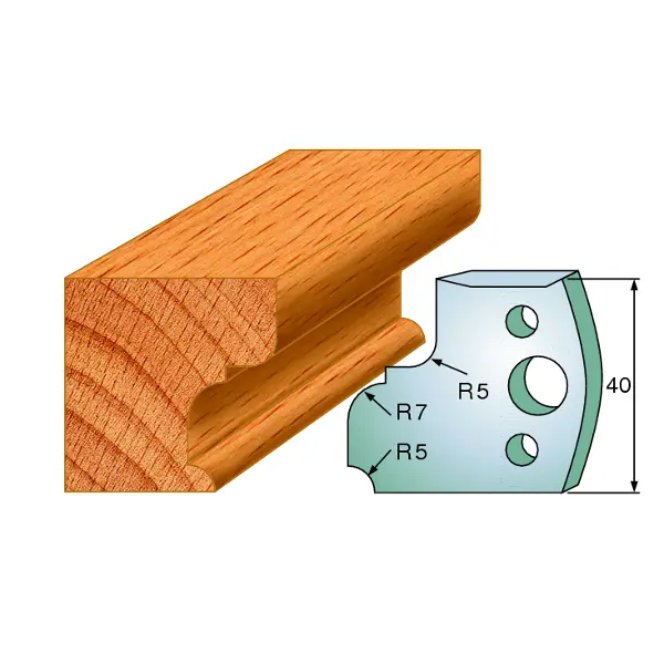 Standard Profilskjær Nr.082 2Stk. Kniver 40x4 mm SP 