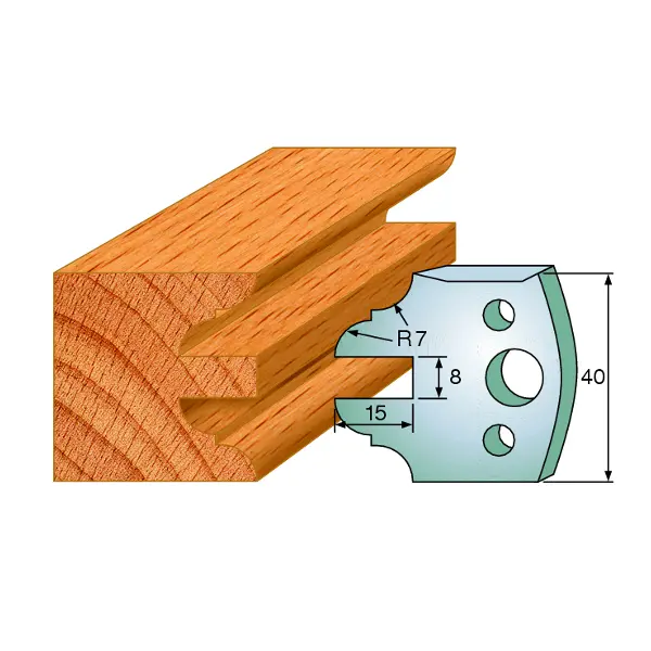 Standard Profilskjær Nr.099 2Stk. Kniver 40x4 mm SP 