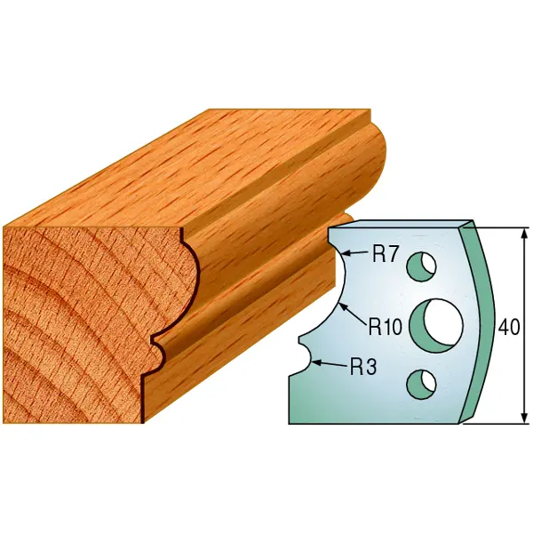 Standard Profilskjær Nr.105 2Stk. Kniver 40x4 mm SP 