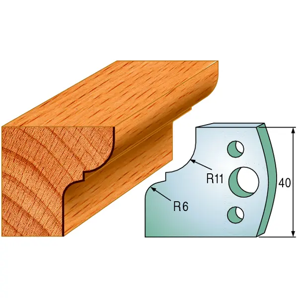Standard Profilskjær Nr.112 2Stk. Kniver 40x4 mm SP 