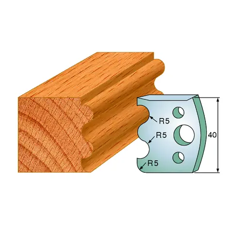 Standard Avviser Nr.006 2Stk. Avvisere 40x4 mm SP