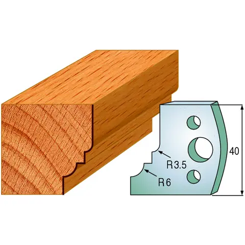 Standard Avviser Nr.019 2Stk. Avvisere 40x4 mm SP