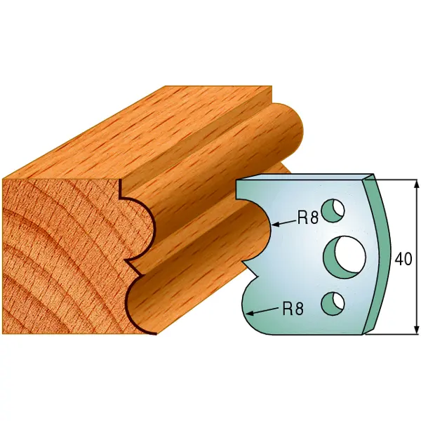 Standard Avviser Nr.028 2Stk. Avvisere 40x4 mm SP 