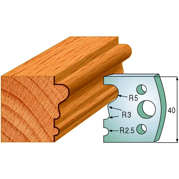 Standard Avviser Nr.033 2Stk. Avvisere 40x4 mm SP 