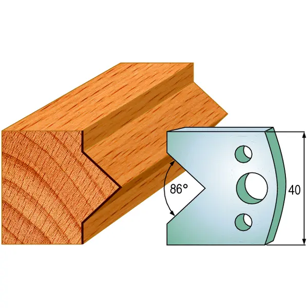 Standard Avviser Nr.034 2Stk. Avvisere 40x4 mm SP 