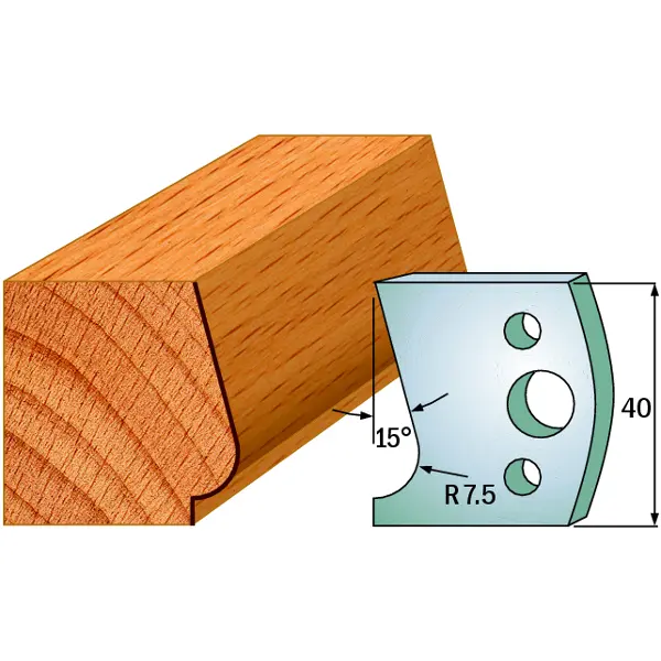 Standard Avviser Nr.038 2Stk. Avvisere 40x4 mm SP 