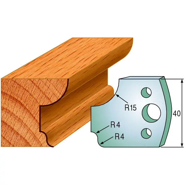 Standard Avviser Nr.043 2Stk. Avvisere 40x4 mm SP 