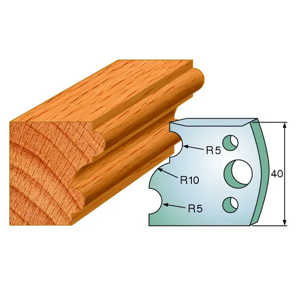 Standard Avviser Nr.052 2Stk. Avvisere 40x4 mm SP 