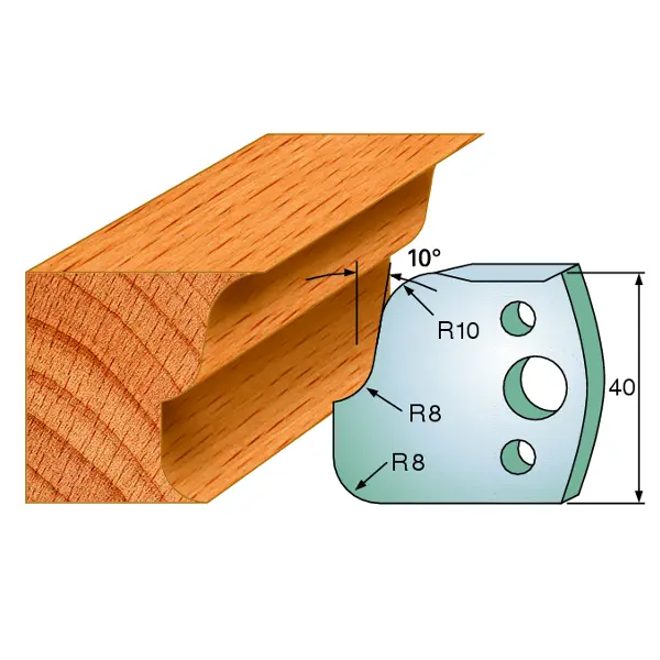 Standard Avviser Nr.059 2Stk. Avvisere 40x4 mm SP 