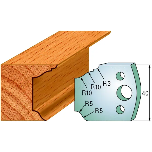 Standard Avviser Nr.079 2Stk. Avvisere 40x4 mm SP 