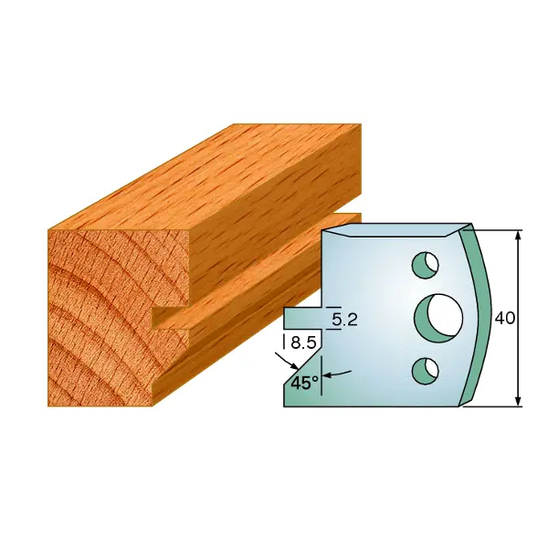 Standard Avviser Nr.084 2Stk. Avvisere 40x4 mm SP 
