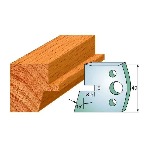 Standard Avviser Nr.085 2Stk. Avvisere 40x4 mm SP 