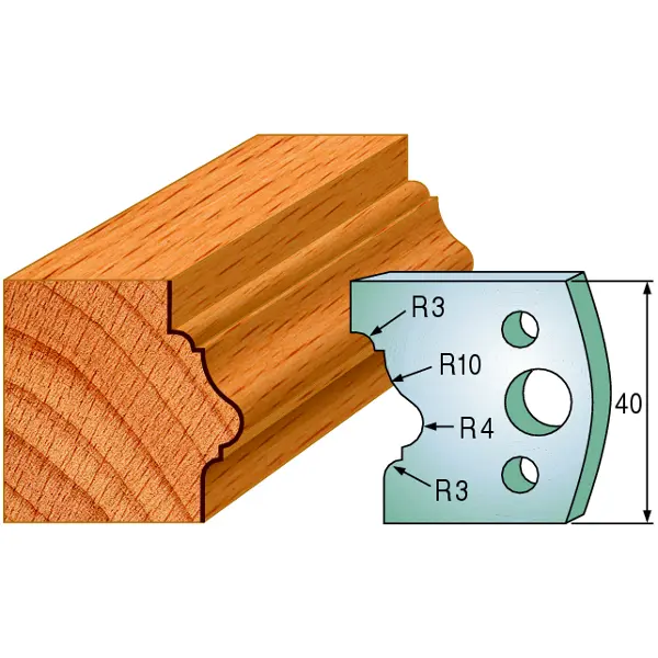 Standard Avviser Nr.102 2Stk. Avvisere 40x4 mm SP 