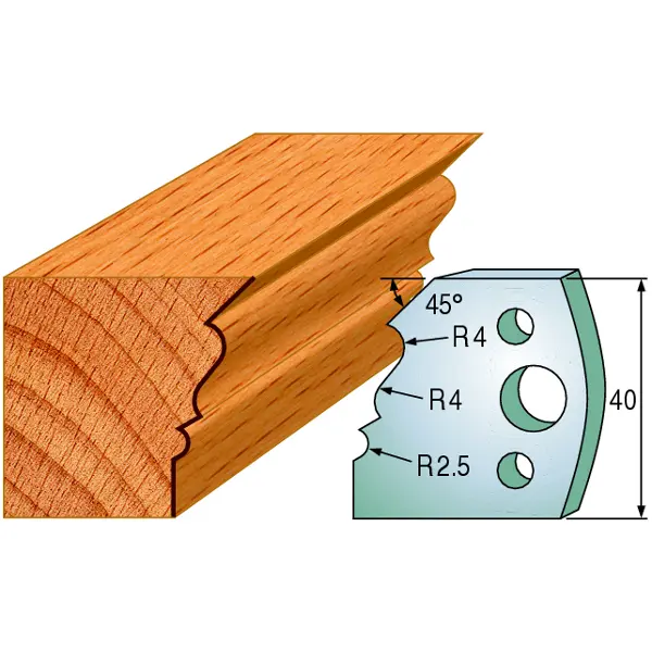 Standard Avviser Nr.107 2Stk. Avvisere 40x4 mm SP 
