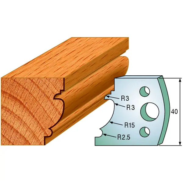 Standard Avviser Nr.121 2Stk. Avvisere 40x4 mm SP 