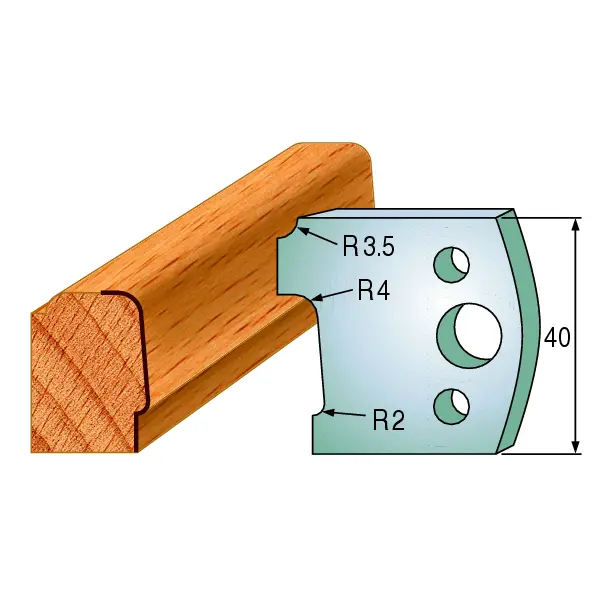 Standard Avviser Nr.130 2Stk. Avvisere 40x4 mm SP 