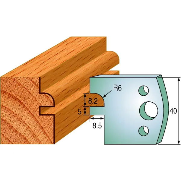 Standard Avviser Nr.134 2Stk. Avvisere 40x4 mm SP 