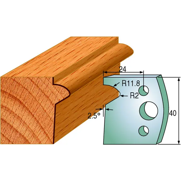 Standard Avviser Nr.135 2Stk. Avvisere 40x4 mm SP 