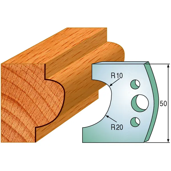 Standard Avviser Nr.504 2Stk. Avvisere 50x4 mm SP 