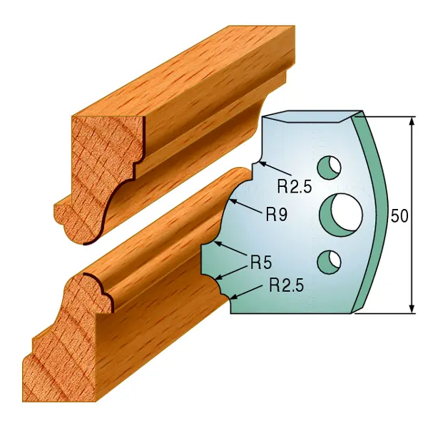Standard Avviser Nr.558 2Stk. Avvisere 50x4 mm SP 