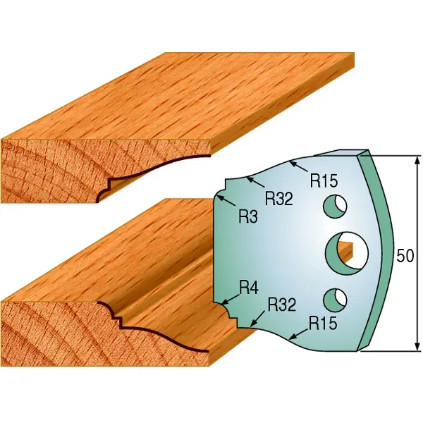 Standard Avviser Nr.568 2Stk. Avvisere 50x4 mm SP 