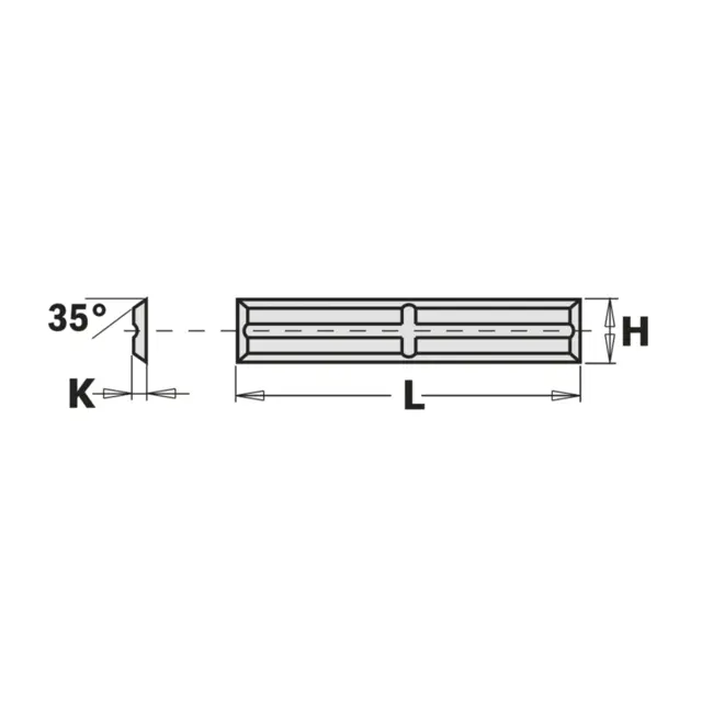 Vendekniv HM 50 x 5.5 x 1.1 mm K1920 – 4 egger, 35° 