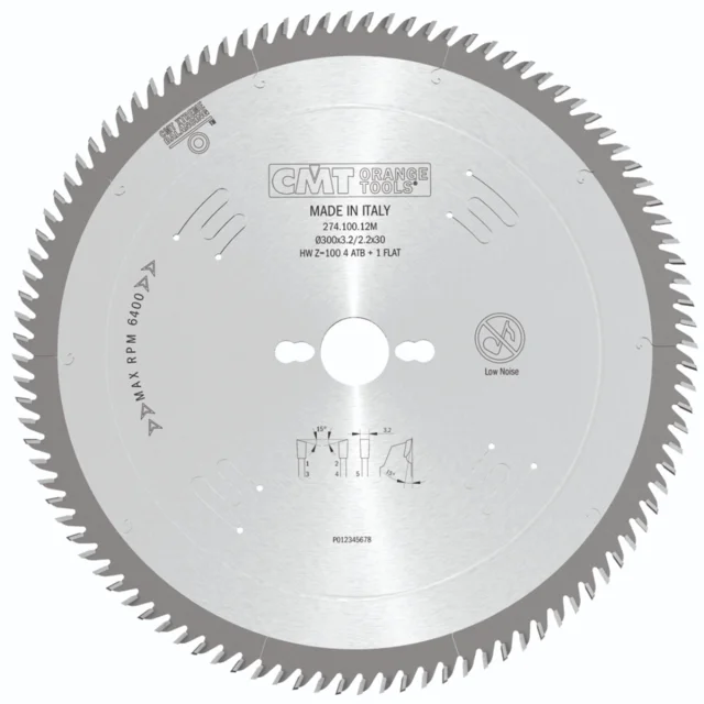 Xtreme sagblad Ø250 x 30 mm 80 tenner CMT – 3.2 mm snittbredde, 15° 