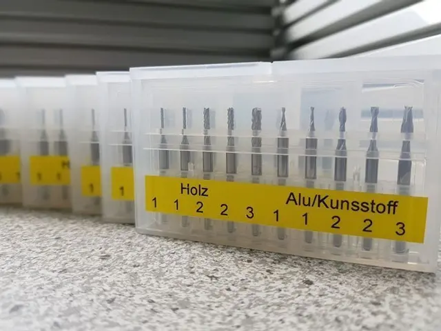 Fresestålsett for Cnc - Tre, Alu, Plast 1/8" Tange 