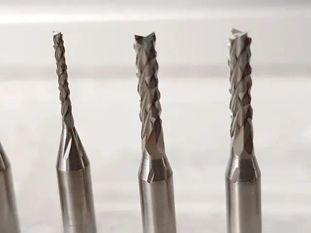 Fresestålsett for Cnc - Tre, Alu, Plast 1/8" Tange 