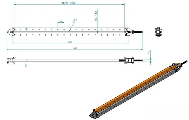 Limpresse SKP1100 H18. Craftdrew. 1 Stk. Tvinger med press fra to retninger. 