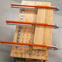 Startpakke med Limpresse SKP1100 H18 3 Craftdrew Limpresser og 2 skinner