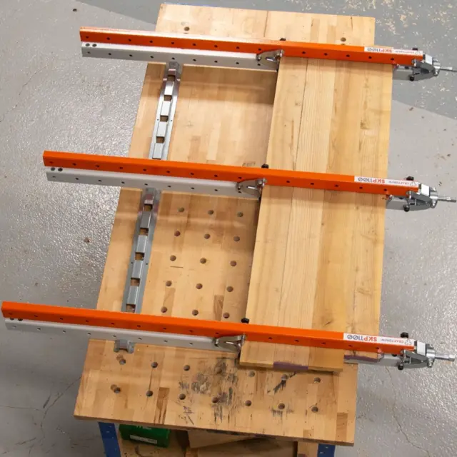 Startpakke med Limpresse SKP1100 H18 3 Craftdrew Limpresser og 2 skinner 