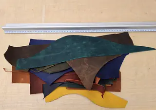 Uregano l&#230;r - Crazy horse MIX 1,8 mm Oil-Chromgarvet - ca.1.5 kg