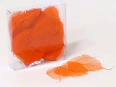 Skjelett løv - 200 stk - Orange