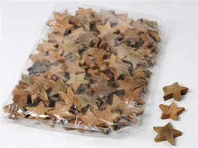 Kokosn&#248;ttskall - stjerner ca.3 cm/100stk
