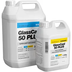 Epoxy - Glassklar 50Plus. 5kg GlassCast for tykke st&#248;p