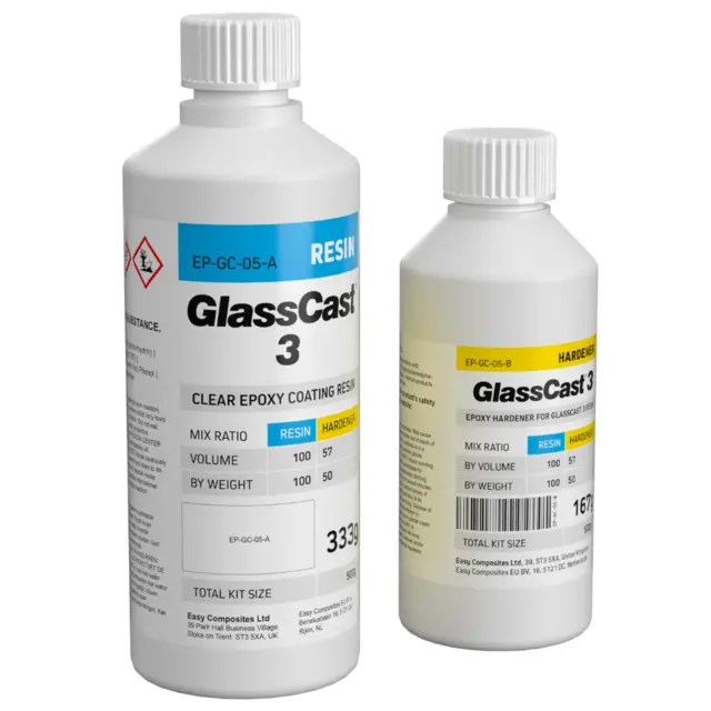 Epoxy - Glassklar 0,5 Kg 0.5Kg Glasscast 3 