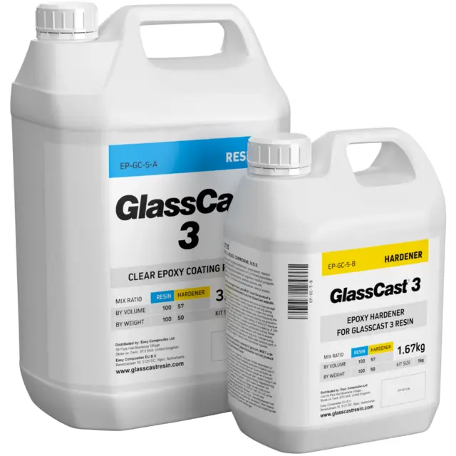 Epoxy - Glassklar 3 - 5Kg 5Kg Glasscast 3 