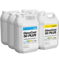 Epoxy - Glassklar 50Plus. 30 Kg GlassCast 50. 30kg,