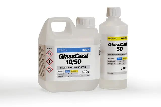 Epoxy - Glassklar 50. 5kg GlassCast 