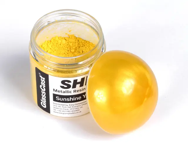 Shimr Metallisk Glimmerpulver 100g. Sunshine Yellow 