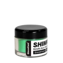 Glimmerpulver Emerald Green 3 g SHIMR metallisk pigment til epoksy