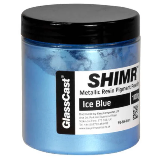 Shimr Metallisk Glimmerpulver 100g. Ice Blue 
