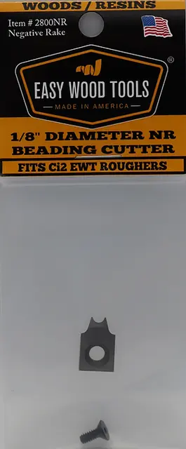 EWT 1/8" NEGATIVE RAKE BEADING CUTTER Rundstav profil på 3,2mm 