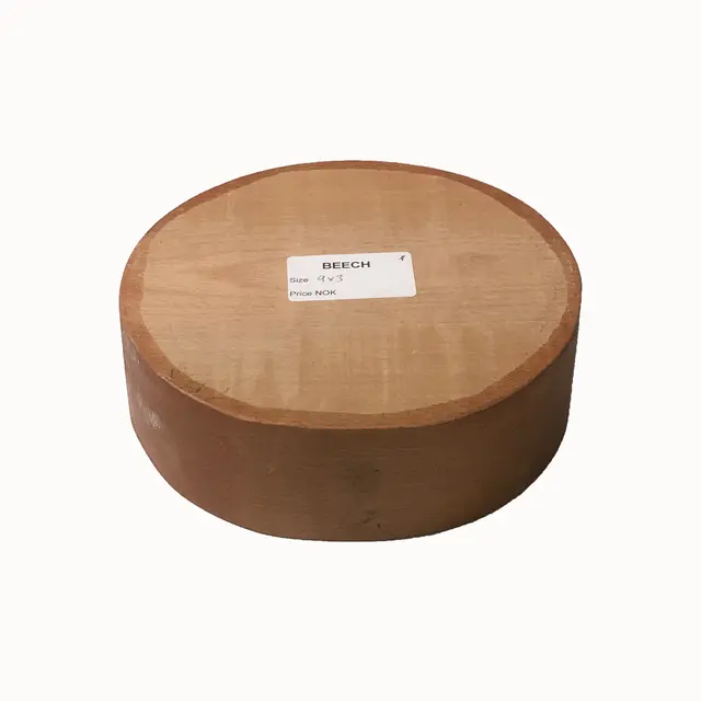 Bøk-Rund Ø225X75 mm Dreieemne 