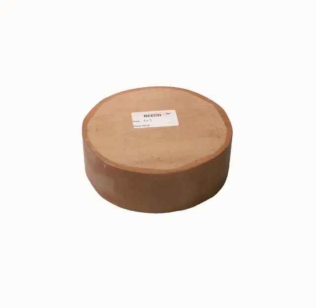Bøk -Rund Ø175X75 mm Dreieemne 
