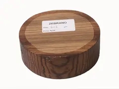 Zebrano-Rund Ø150X50 mm Dreieemne