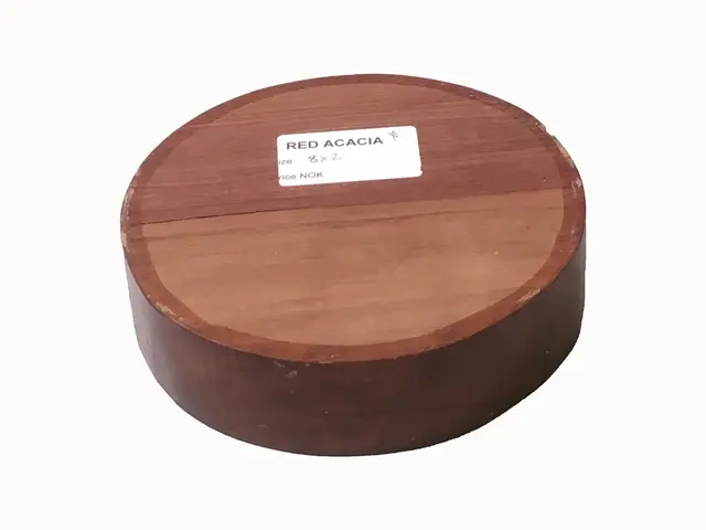 Rød Akasie Rund 200X50 mm Dreieemne 
