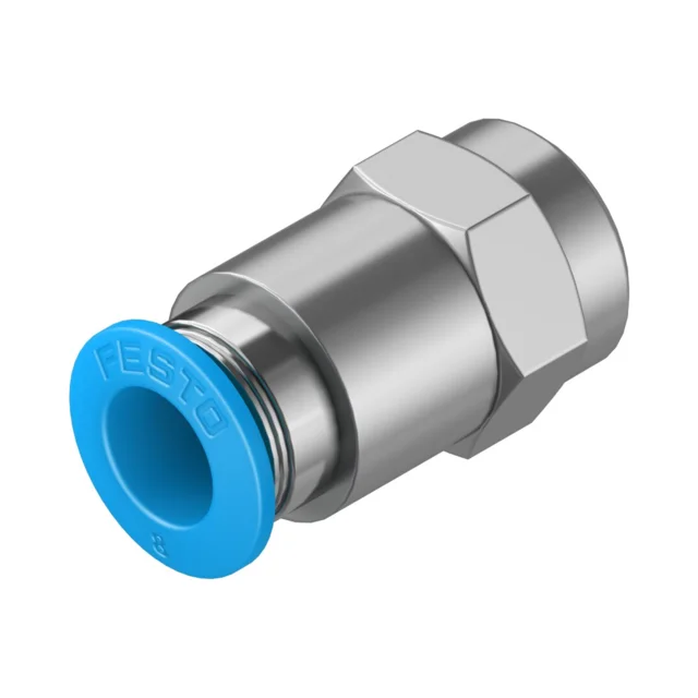 Rett push-in-kobling QSF-1/8-8-B Festo – innvendig G1/8, 8 mm 